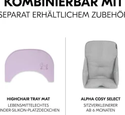 Hauck Hochstuhltablett »Arketa Click Tray, White« aus recyceltem Material
