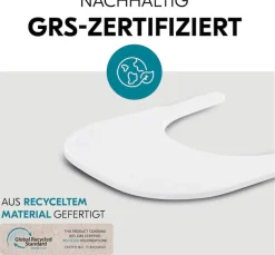 Hauck Hochstuhltablett »Arketa Click Tray, White« aus recyceltem Material