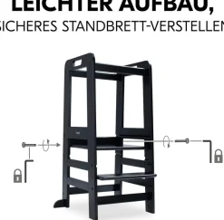Hauck Stehhilfe »Lernturm Learn N Explore, Black« ()