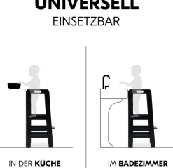 Hauck Stehhilfe »Lernturm Learn N Explore, Black« ()