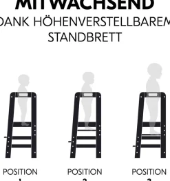 Hauck Stehhilfe »Lernturm Learn N Explore, Black« ()