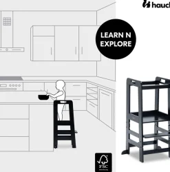 Hauck Stehhilfe »Lernturm Learn N Explore, Black« ()