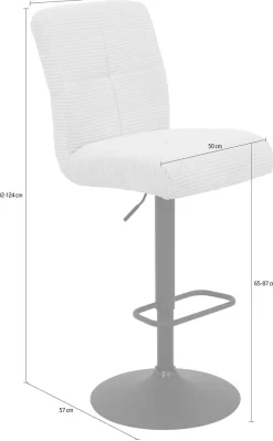HELA Barhocker »LENI« Set, 2 Stk. tlg. Komfortsitz mit Federkorb