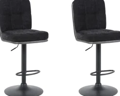 HELA Barhocker »VILA« Set, 2 Stk. tlg. 360° drehbar, höhenverstellbar, Materialkombi