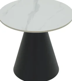 HELA Couchtisch »DUSTIN« Set, 2 Stk. tlg. 2er Set Couchtisch; rund; Sintered Stone; Gestell kegelförmig