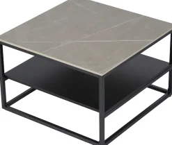 HELA Couchtisch »HUGO« 1 Stk. tlg. Couchtisch; quadratisch; Sintered Stone; Ablageboden