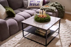HELA Couchtisch »HUGO« 1 Stk. tlg. Couchtisch; quadratisch; Sintered Stone; Ablageboden