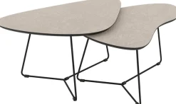 HELA Couchtisch »PISA« Set, 2 Stk. tlg. 2er Set, Platten in Nierenform, gefräst, Schweizer Kante