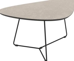 HELA Couchtisch »PISA« Set, 2 Stk. tlg. 2er Set, Platten in Nierenform, gefräst, Schweizer Kante