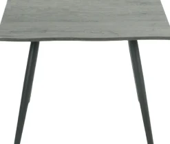 HELA Couchtisch »ZÜRICH« Baumkantenoptik,Vierfuß,quadratisch,60 x 60 cm