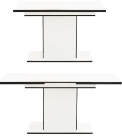 HELA Essgruppe »Ariana, Esstisch mit 6 Stühlen, ausziehbarer Küchentisch« Set, 1 Tisch ausziehbar / 6 Stühle, 7 Stk. tlg. Tisch 120-160cm, 6 Stühle mit hoher Belastbarkeit