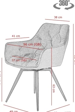 HELA Essgruppe »HAVEL« 7 Stk. tlg. Tisch 140-180x90 cm, Synchronauszug, Stuhl 360° drehbar, Armlehnen