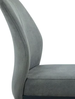 HELA Essgruppe »ILLER Tisch 140x90 cm« Set, 5 tlg. 5tlg., Baumkante 46mm, X-Gestell, Schwingstuhl, Federkorb