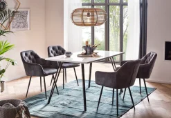 HELA Essgruppe »Jenn« 5 Stk. tlg. Tisch Hochglanz , 4 Stühle BESTSELLER, Esszimmer Gruppe