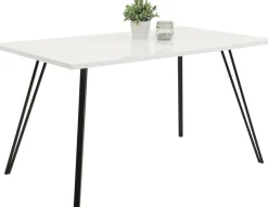 HELA Essgruppe »Jenn« 5 Stk. tlg. Tisch Hochglanz , 4 Stühle BESTSELLER, Esszimmer Gruppe