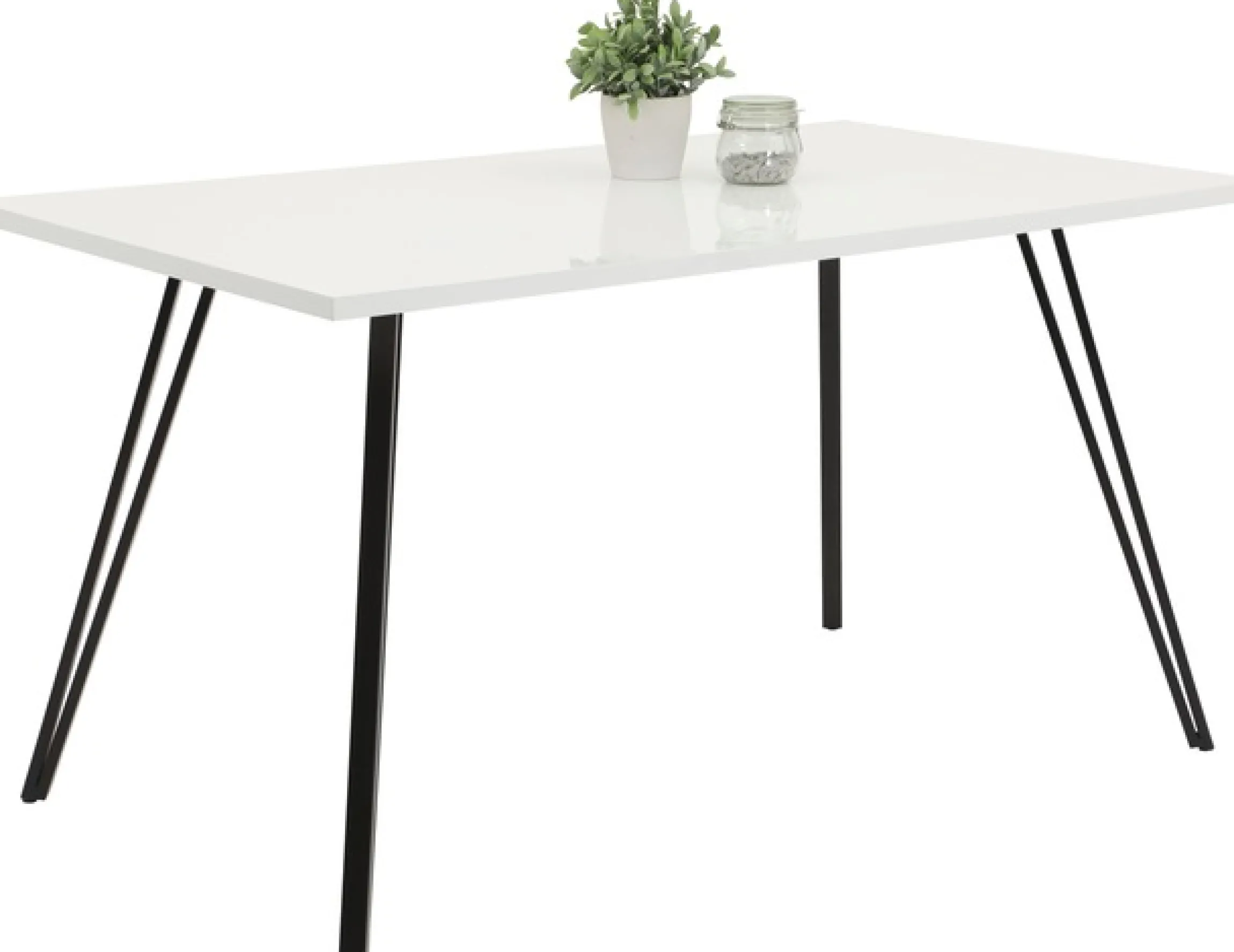 HELA Essgruppe »Jenn« 5 Stk. tlg. Tisch Hochglanz , 4 Stühle BESTSELLER, Esszimmer Gruppe