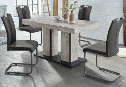 HELA Essgruppe »ROSE« Set, 5 Stk. tlg. bestehend aus einem Tisch 140-180 cm und 4 Stühlen