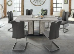 HELA Essgruppe »ROSE« Set, 5 Stk. tlg. bestehend aus einem Tisch 140-180 cm und 4 Stühlen