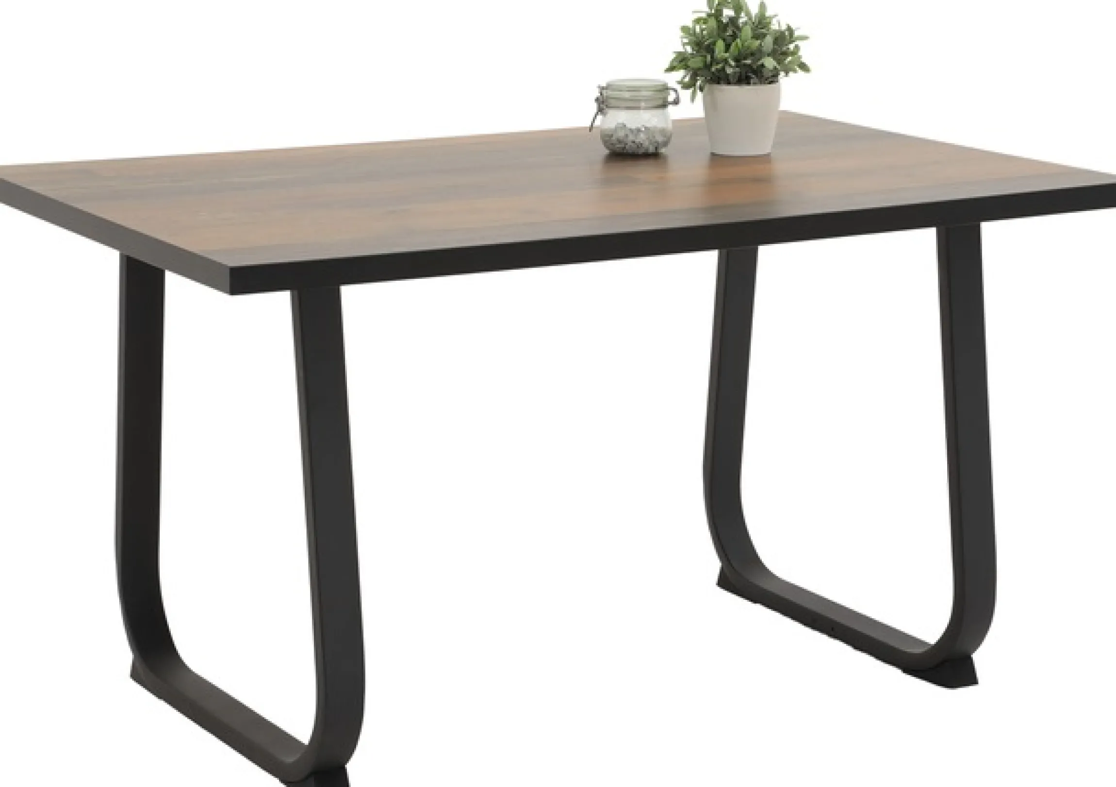HELA Essgruppe »RUHR« 4 Stk. tlg. Kufentisch 140x90 cm, Schwingstuhl und Bank mit Federkorb, Komfortsitz
