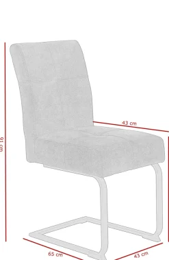 HELA Essgruppe »RUHR« 4 Stk. tlg. Kufentisch 140x90 cm, Schwingstuhl und Bank mit Federkorb, Komfortsitz