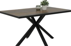 HELA Essgruppe »SPREE« 4 Stk. tlg. Esstisch 140x90 cm mit Dickkante, Microfaserbezug,