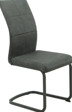 HELA Essgruppe »SPREE« 4 Stk. tlg. Esstisch 140x90 cm mit Dickkante, Microfaserbezug,