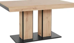 HELA Essgruppe »Tisch ausziehbar 140 -220 cm,« Set, 5 Stk. tlg. Belastbarkeit 140 KG, bequem gepolstert mit Griff