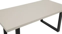 HELA Esstisch »MERAN« 1 Stk. tlg. U-Gestell,Cashmere,Azoto Matt lackiert,Metall,Spanplatte