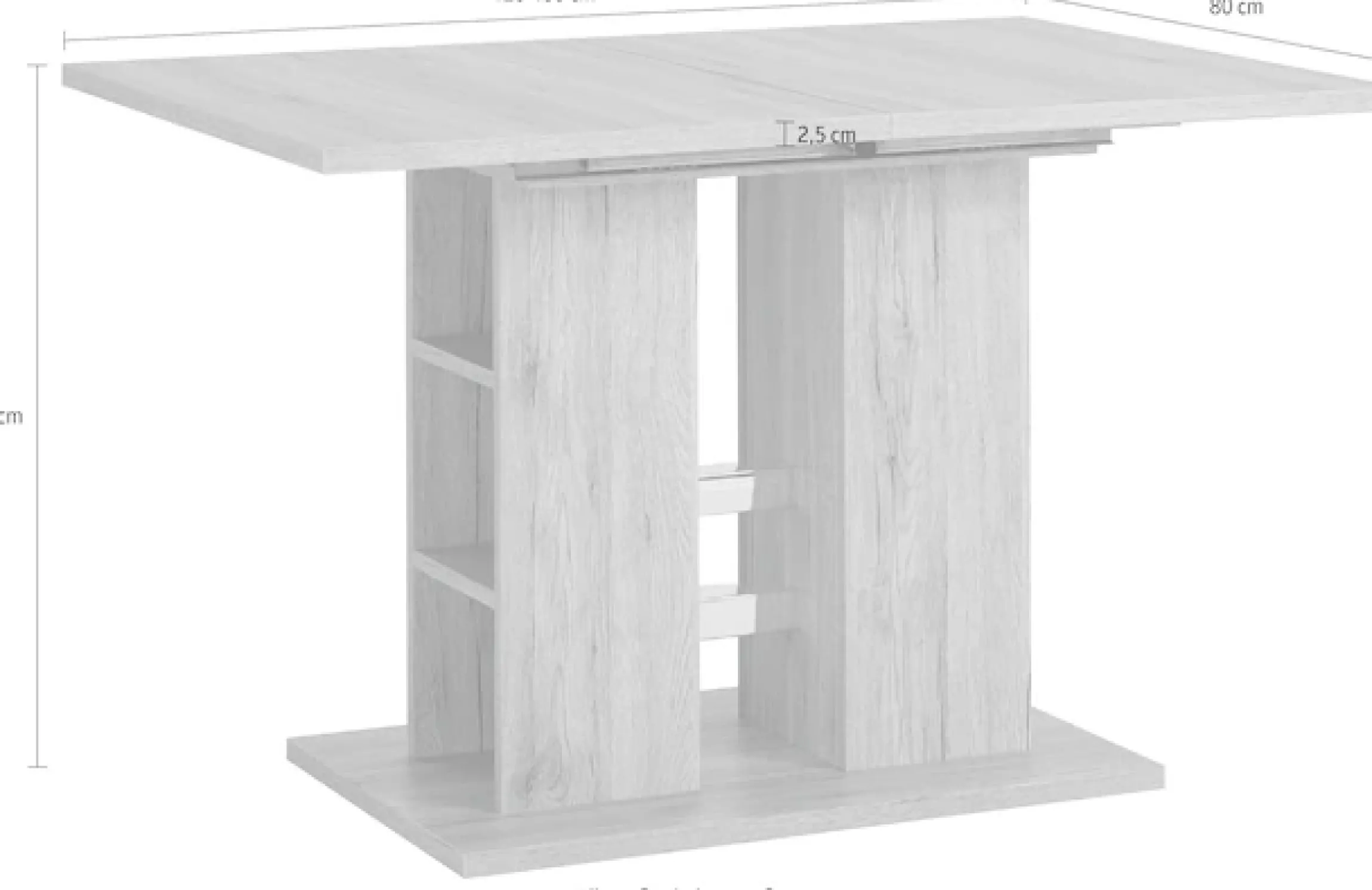HELA Esstisch »STEFFI« Breite 120-160 cm