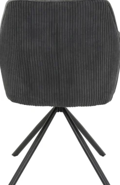 HELA Esszimmerstuhl »AMIRA drehbar« (Set) 2 Stk.Auto-Return 270°, Materialmix Cord/Samtvelours