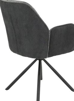 HELA Esszimmerstuhl »AMIRA drehbar« (Set) 2 Stk.Auto-Return 270°, Materialmix Cord/Samtvelours