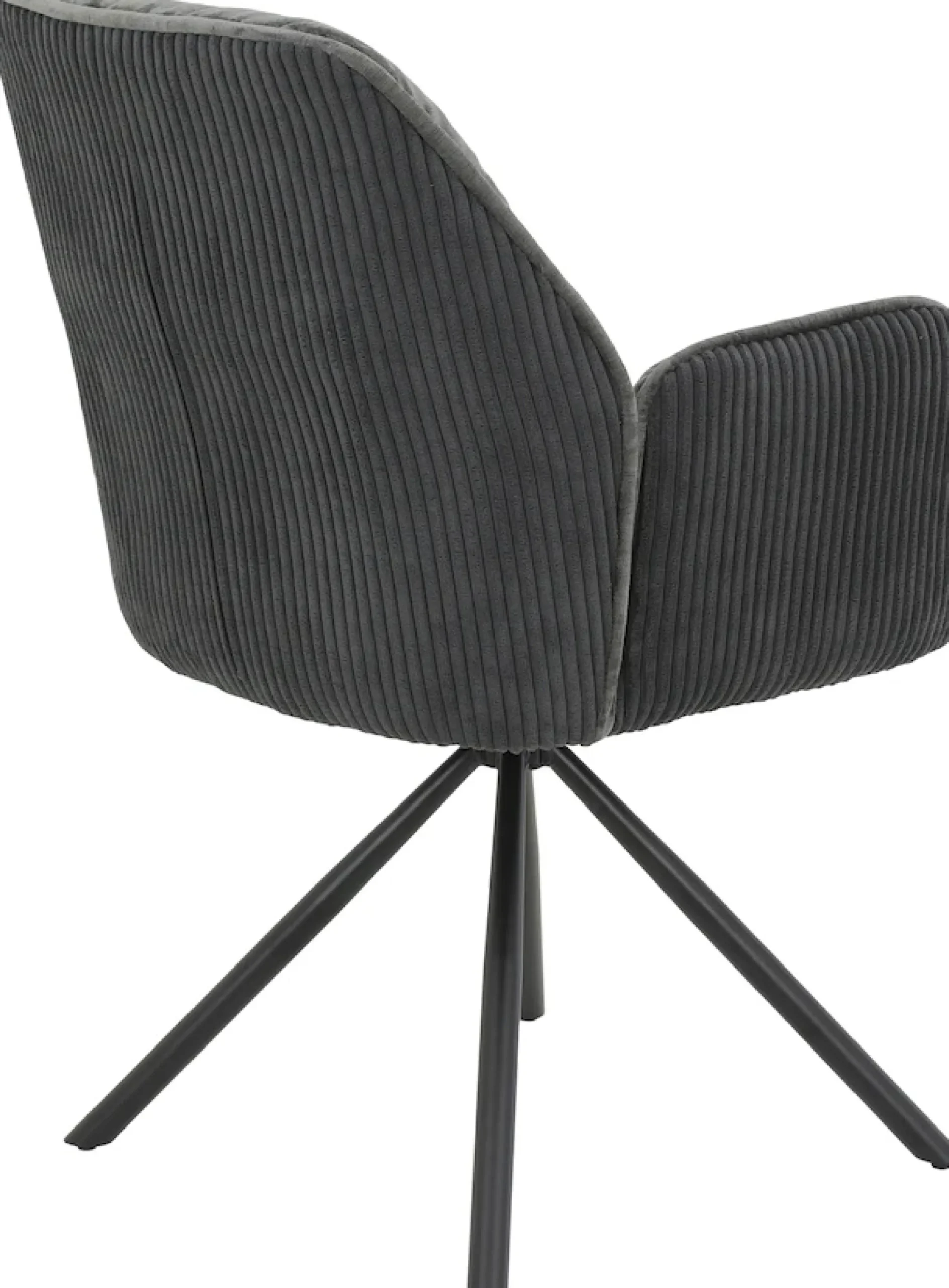 HELA Esszimmerstuhl »AMIRA drehbar« (Set) 2 Stk.Auto-Return 270°, Materialmix Cord/Samtvelours