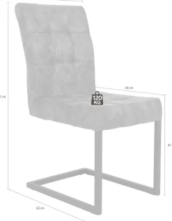 HELA Esszimmerstuhl »Donna« (Set) 2 Stk.Freischwinger mit Vintage Microfaser Bezug
