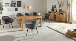 HELA Esszimmerstuhl »Kira Schalenstuhl Boho« (Set) 2 Stk.Armlehnstuhl Samt oder Microfaser Bezug