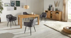 HELA Esszimmerstuhl »Kira Schalenstuhl Boho« (Set) 2 Stk.Armlehnstuhl Samt oder Microfaser Bezug