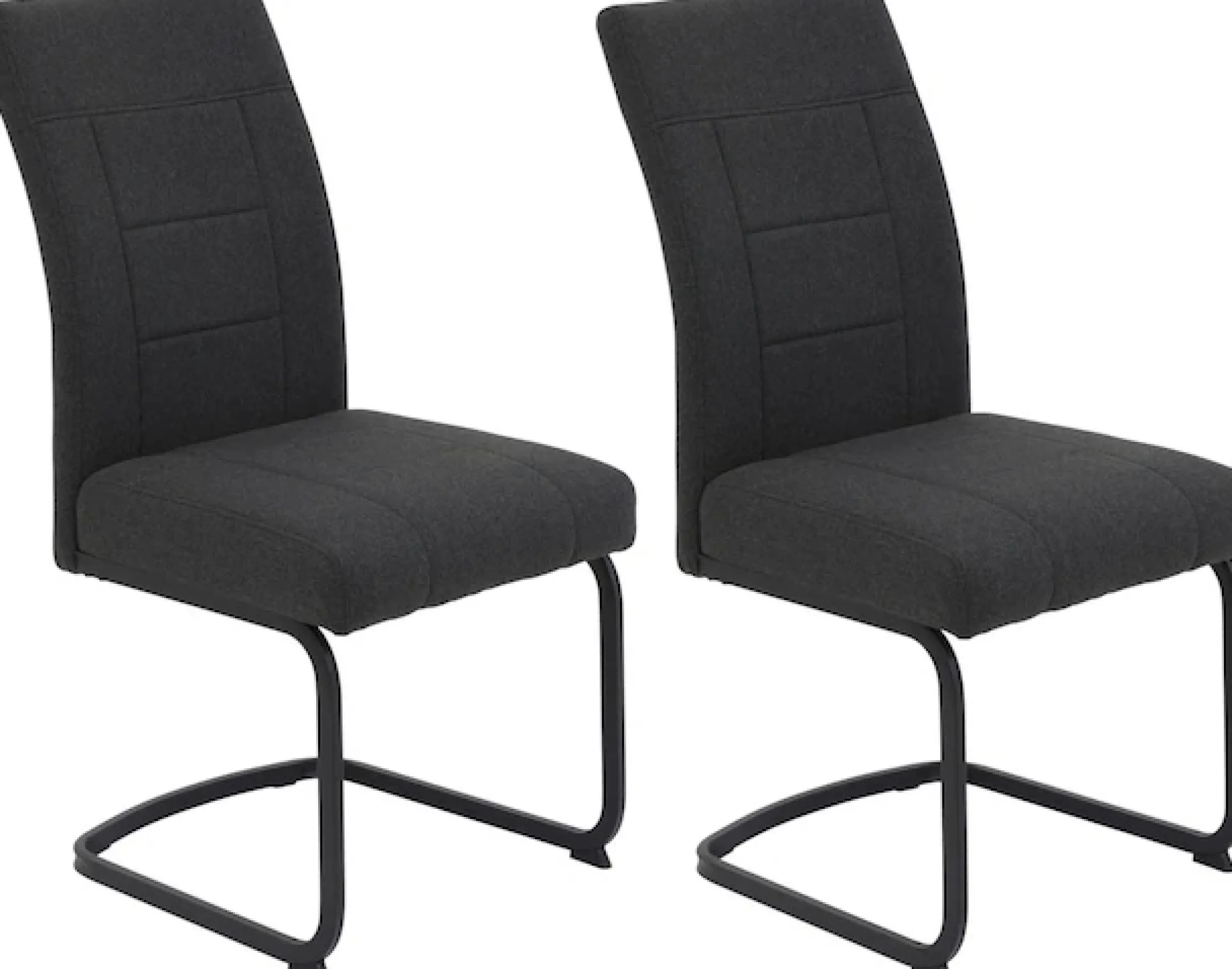 HELA Freischwinger »BRINDISI, Esszimmerstuhl« (Set) 2 Stk.XL-Sitz,Federkorb,140kg belastbar,Zertifizierter "Waterfree" Stoff