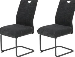 HELA Freischwinger »MERKUR XL« (Set) 2 Stk.Federkern, 140 Kg Belastbarkeit, Cord Bezug, 2er & 4er Set
