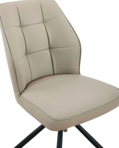 HELA 4-Fußstuhl »BRAGA« () 1 Stk.XL Sitzbreite, 360° drehbar mit Auto-Return, Echtleder