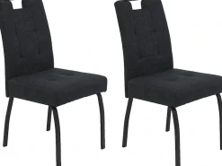HELA 4-Fußstuhl »LINZ, Esszimmerstuhl, Komfortstuhl« (Set) 2 Stk.XL-Sitz,elegante Griffleiste,Komfortsitz mit Federkern,140kg belastbar