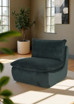 HELA Loungesessel »RHODOS« 1 Stk. tlg. Sessel;gepolstert;aufgesetztes Kissen;Microfaser;Breitcord