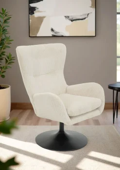 HELA Loungesessel »SAMOS« 1 Stk. tlg. Sessel;drehbar;Trompetengestell;Microfaser Breitcord;Armlehnen