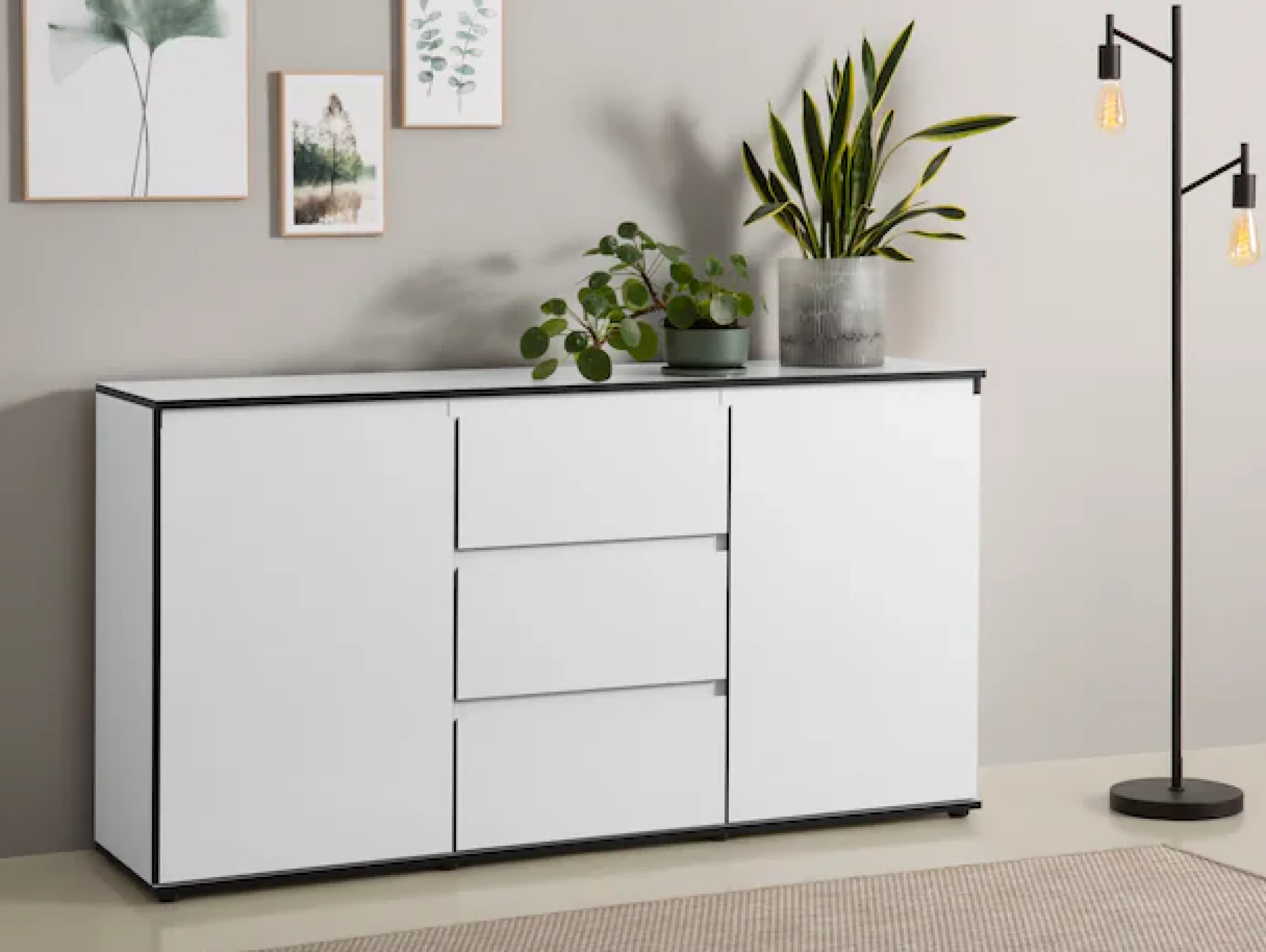 HELA Sideboard »Ariana« mit angeschrägten Griffmulden, Breite 160 cm