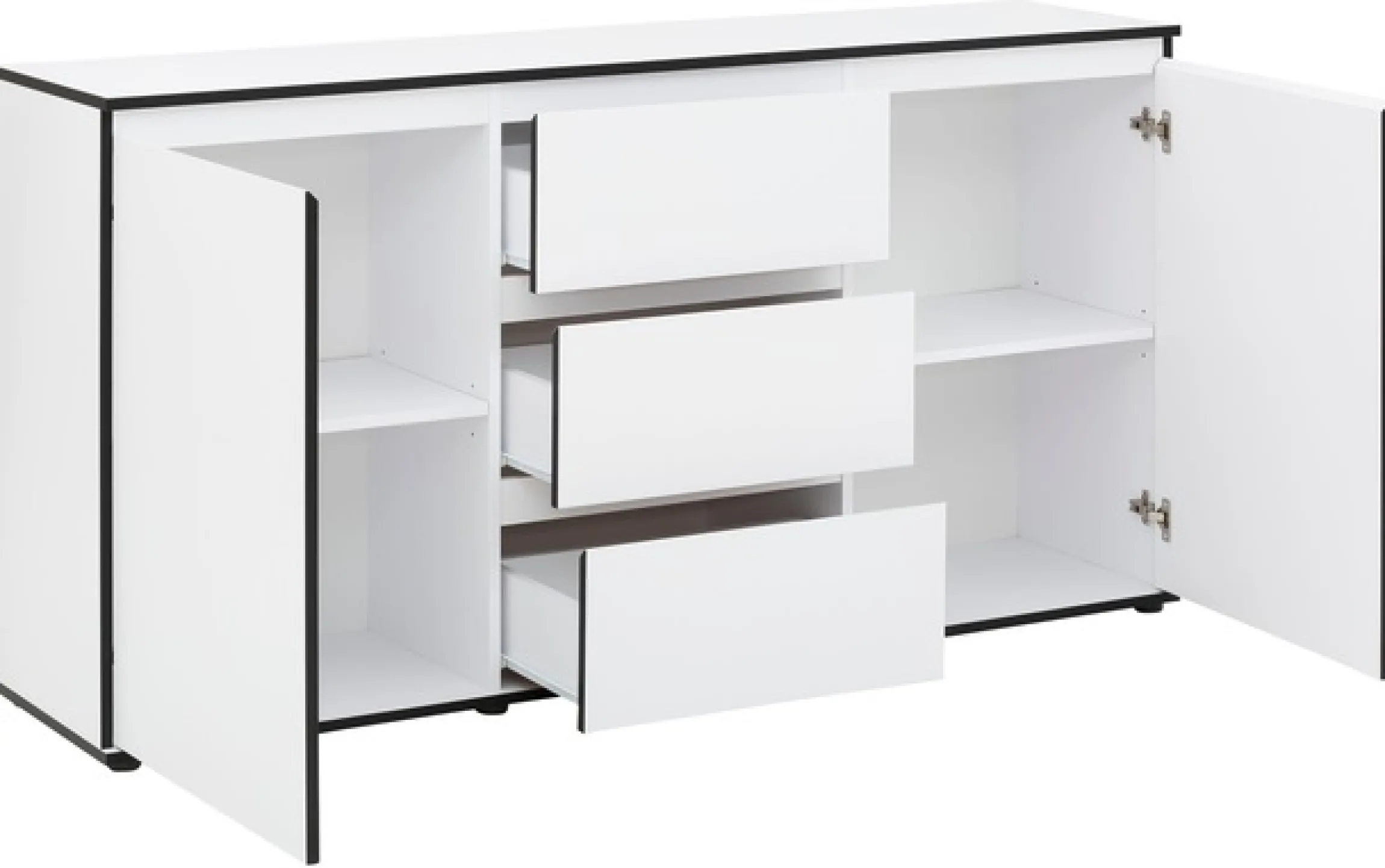 HELA Sideboard »Ariana« mit angeschrägten Griffmulden, Breite 160 cm