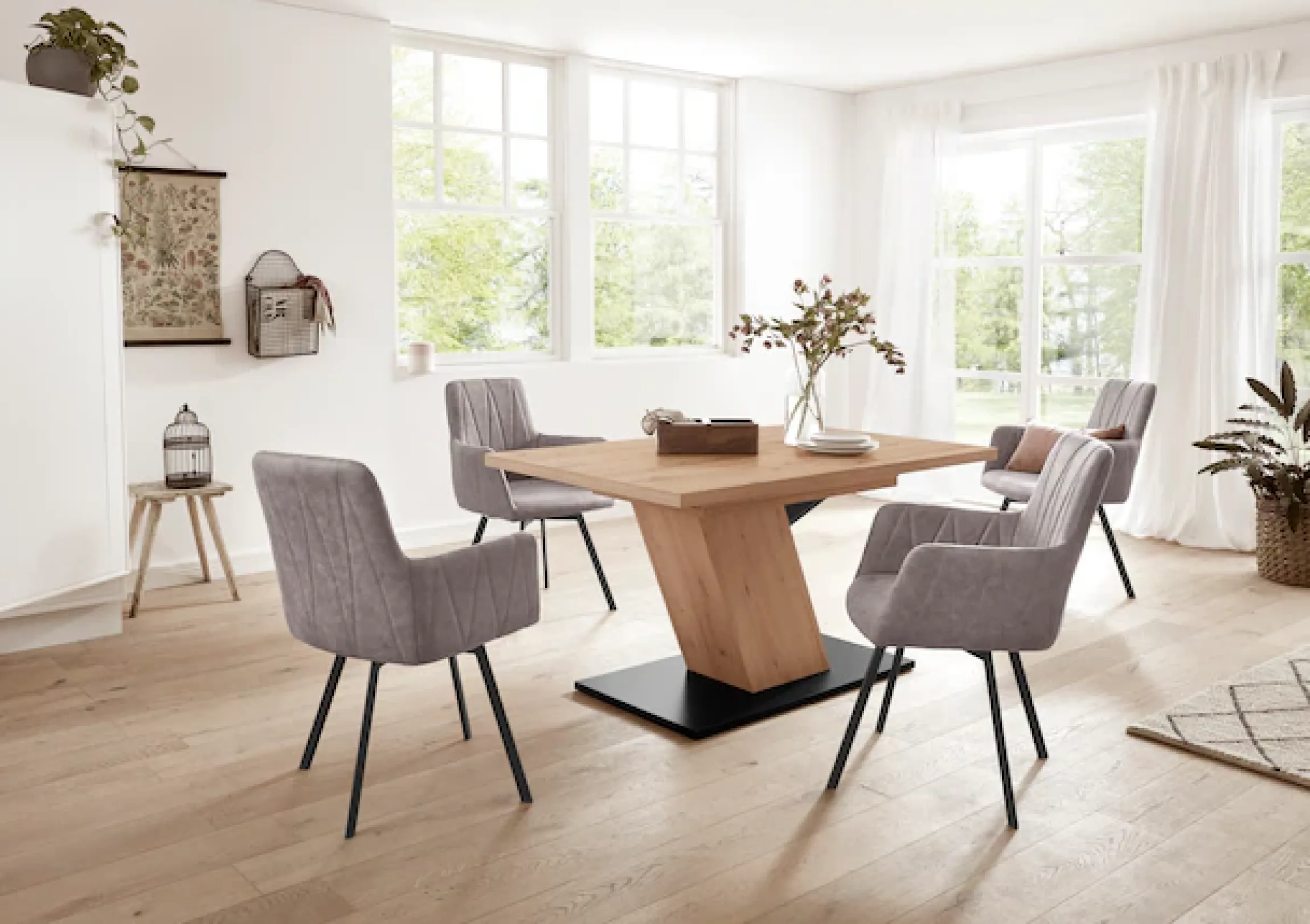 HELA Säulen-Esstisch »Gesa« ausziehbar 140-180 cm