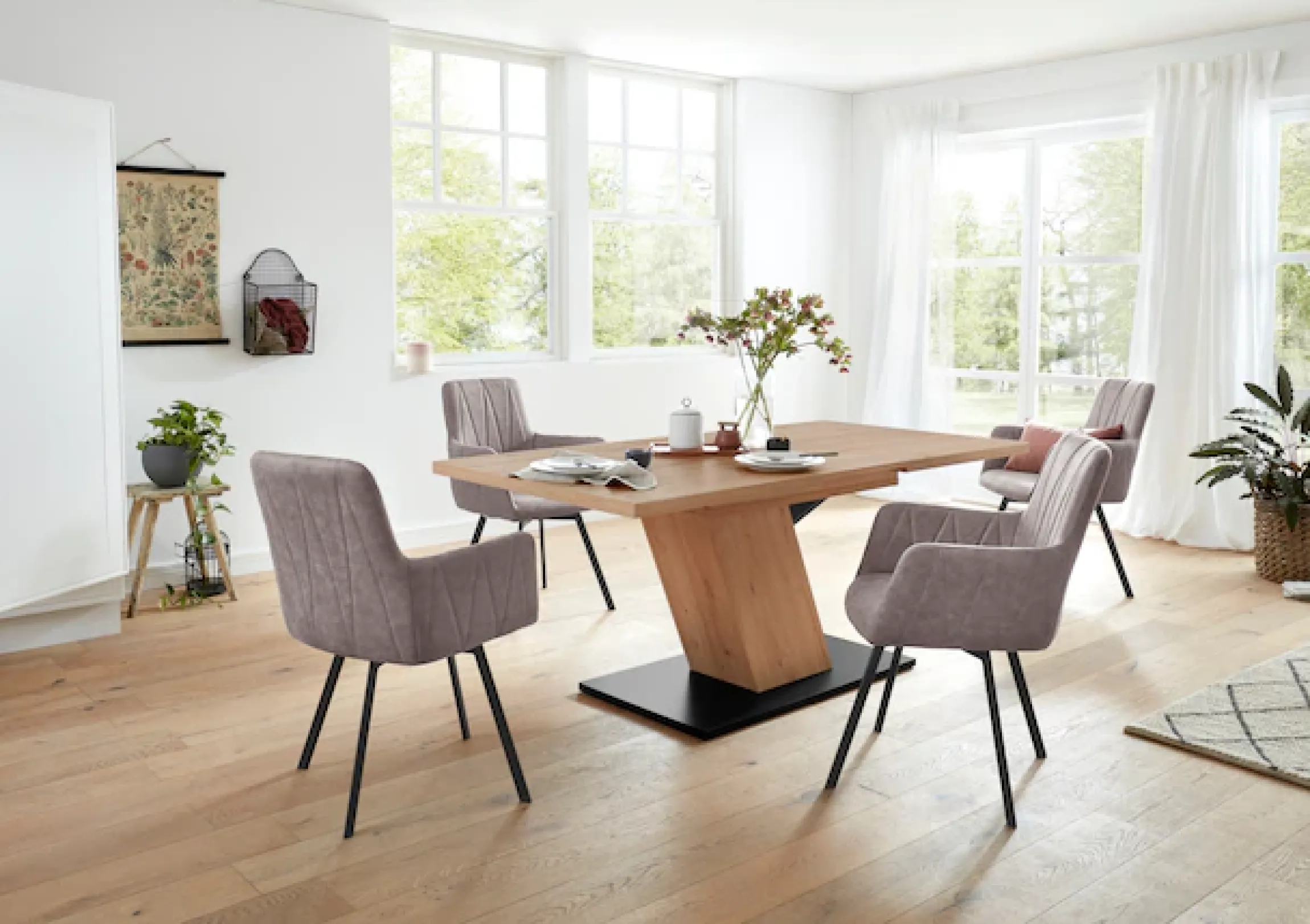 HELA Säulen-Esstisch »Gesa« ausziehbar 140-180 cm