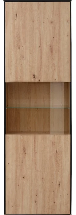 HELA Vitrine »Ariana« mit angeschrägten Griffmulden, Höhe 195 cm