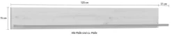 HELA Wandboard »Ariana« Schwarz abgesetzte Kanten, 120 cm