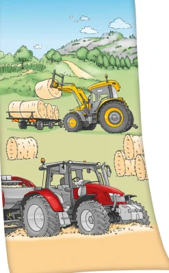 Herding Young Collection Badetuch »Traktor« 75x150cm, hochfarbig bedruckt