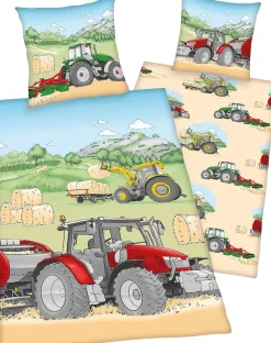 Herding Young Collection Kinderbettwäsche »Traktor« mit tollem "Traktor" Motiv