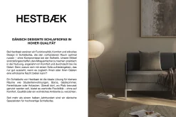 HESTBÆK Schlafsofa »Hestbæk 415 3-Sitzer, Bettfunktion, Federkern, Breite 208cm« Umklappbar, Querschläfer, sehr komfortabel, Stauraum